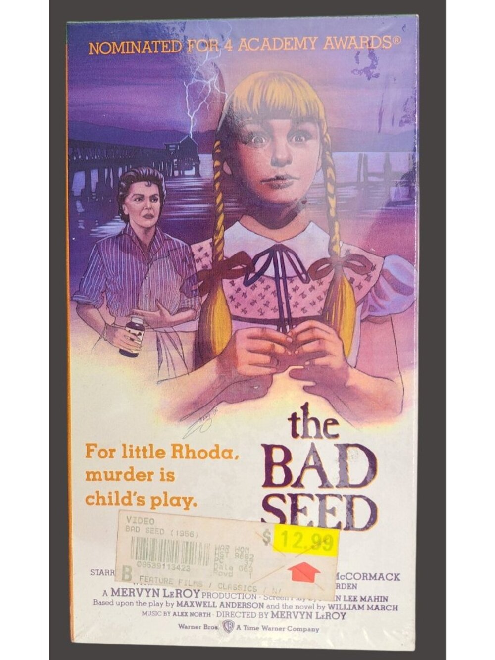 Vintage The Bad Seed 1956 VHS Tape Warner Home Video Horror Classic New Sealed